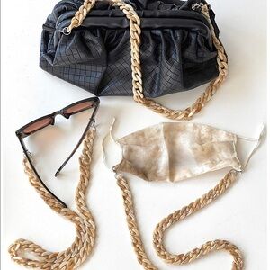 2 for $13‼️ Acrylic tortoise mask sunglasses chain